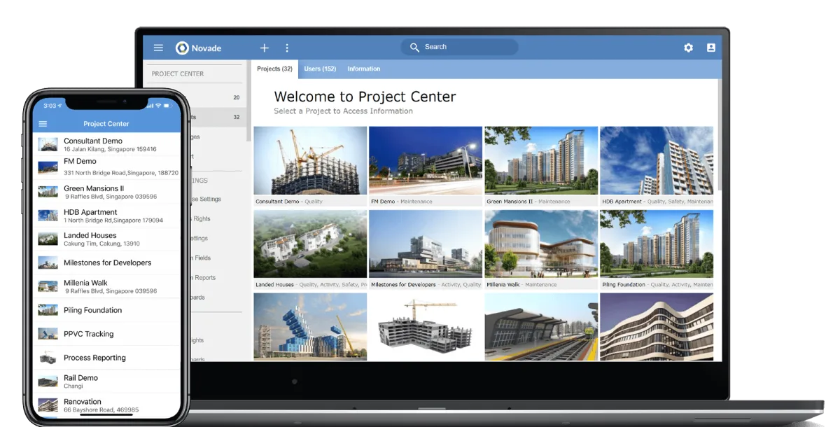 software for property developers screenshots laptop mobile