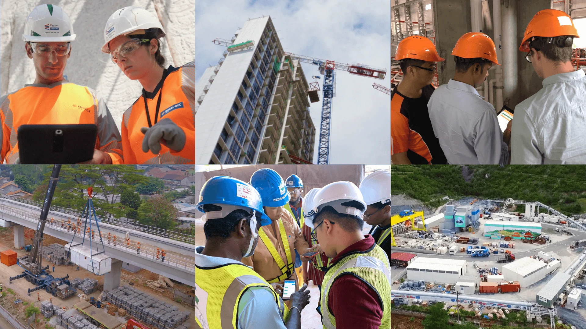 header image mosaic construction site app users