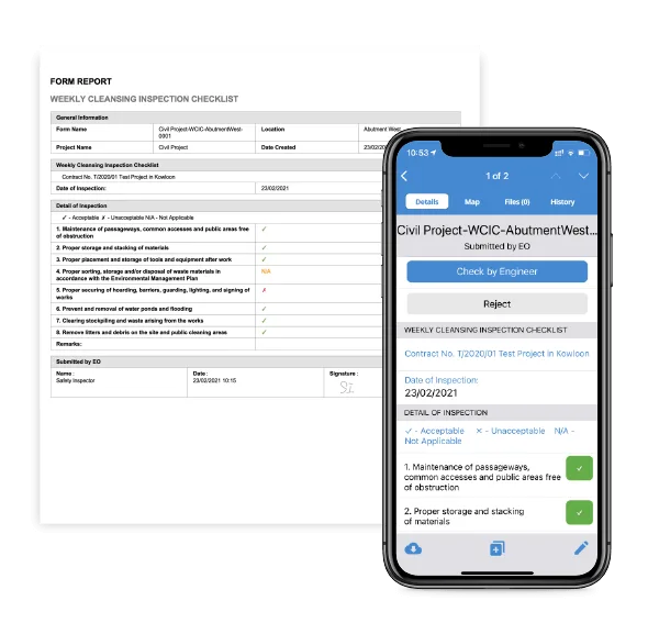 Novade DWSS Cleansing Inspection devices