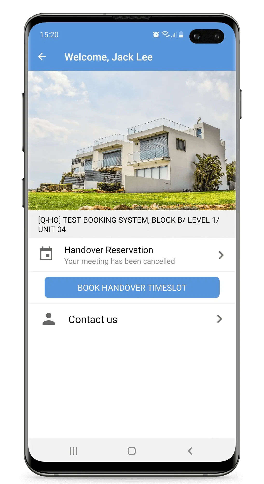 Novade Handover mobile screenshot