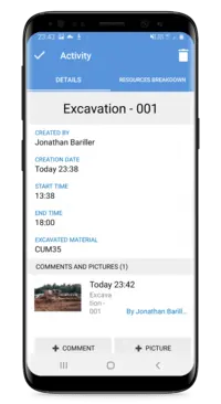 <strong>Site activities & progress</strong>